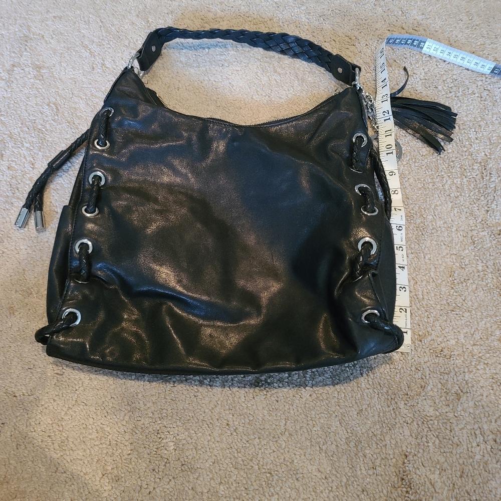 Black leather Michael Kors Shoulder Bag